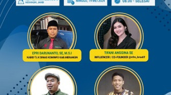 Gelar Diskusi "Chip In" di Merangin. Kominfo Bagi Kiat Bangun Usaha di Era Digital